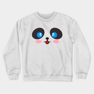 Panda Face Crewneck Sweatshirt